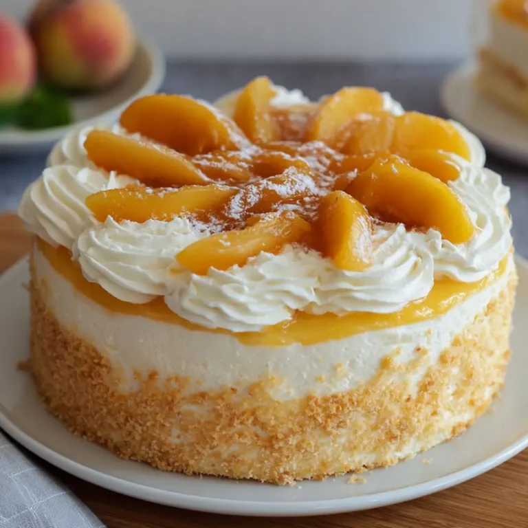 Pfirsichtorte