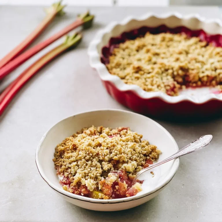 Rhabarber Crumble