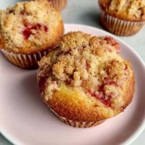Rhabarber Crumble Muffins