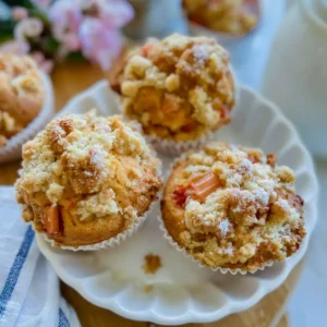 Rhabarber Streusel Muffins