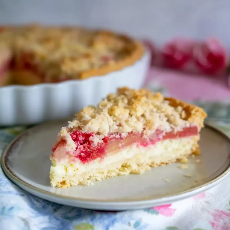 Rhabarber Tarte mit Streuseln