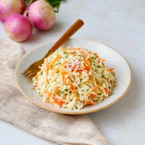 Veganer Kohlrabi Slaw