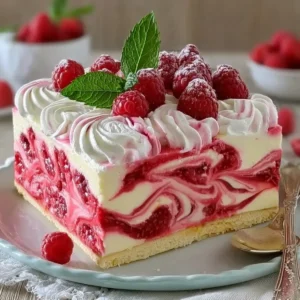 Himbeer Wirbel Käsekuchen