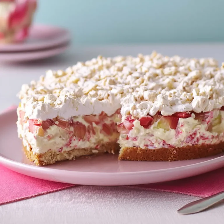 Rhabarber Baiserkuchen