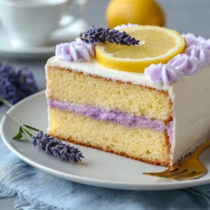 Zitronen Lavendel Kuchen