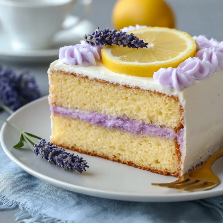 Zitronen Lavendel Kuchen