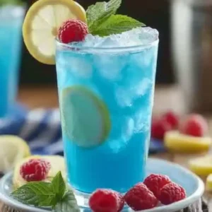 Blaue Himbeer Limonade