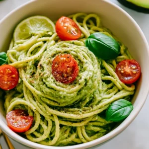 Cremige Avocado Limetten Pasta