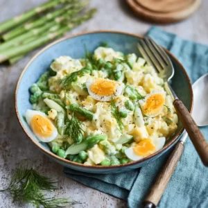 Cremiger Eiersalat Mit Spargel