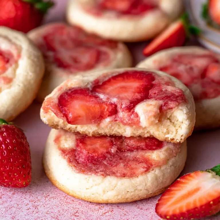 Erdbeer Cheesecake Cookies