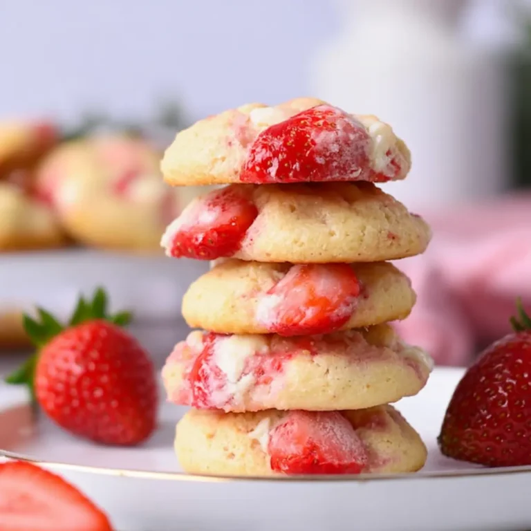 Erdbeer Frischkäse Cookies