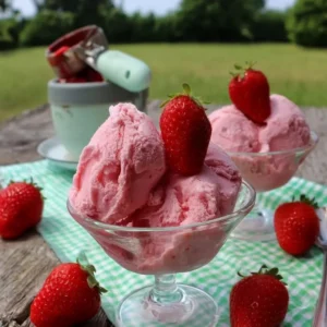 Erdbeer Joghurt Eis