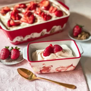 Erdbeer Tiramisu ohne Ei