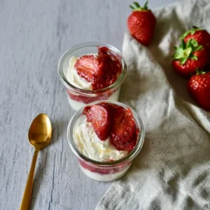 Erdbeer Zitronen Mascarpone Mousse