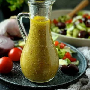 Hausgemachte Vinaigrette für griechischen Salat