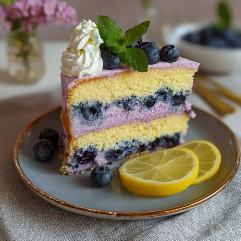 Heidelbeertorte mit Zitrone
