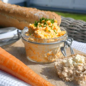 Karotten Rillettes mit Frischkäse