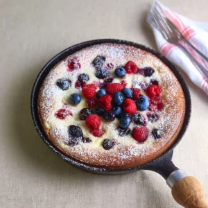Mascarpone Kuchen mit gemischten Beeren