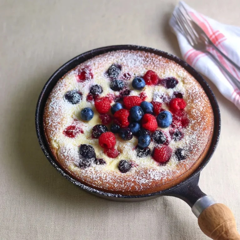 Mascarpone Kuchen mit gemischten Beeren