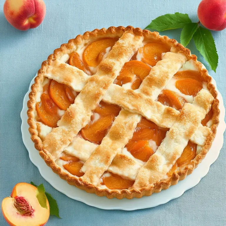Pfirsichtarte