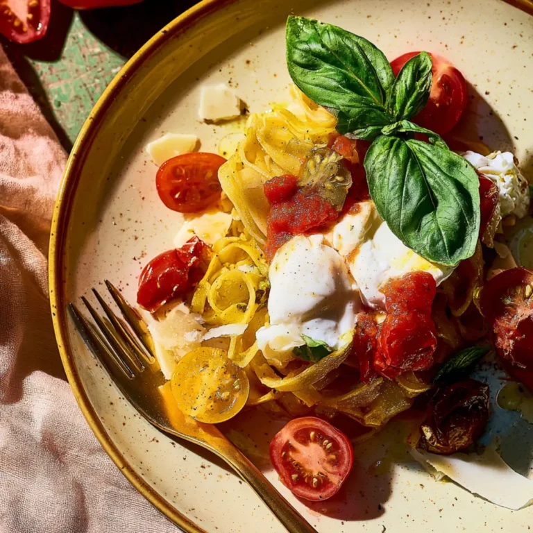 Sommer Pasta Aglio e Oglio Caprese