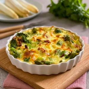 Spargelauflauf Low Carb