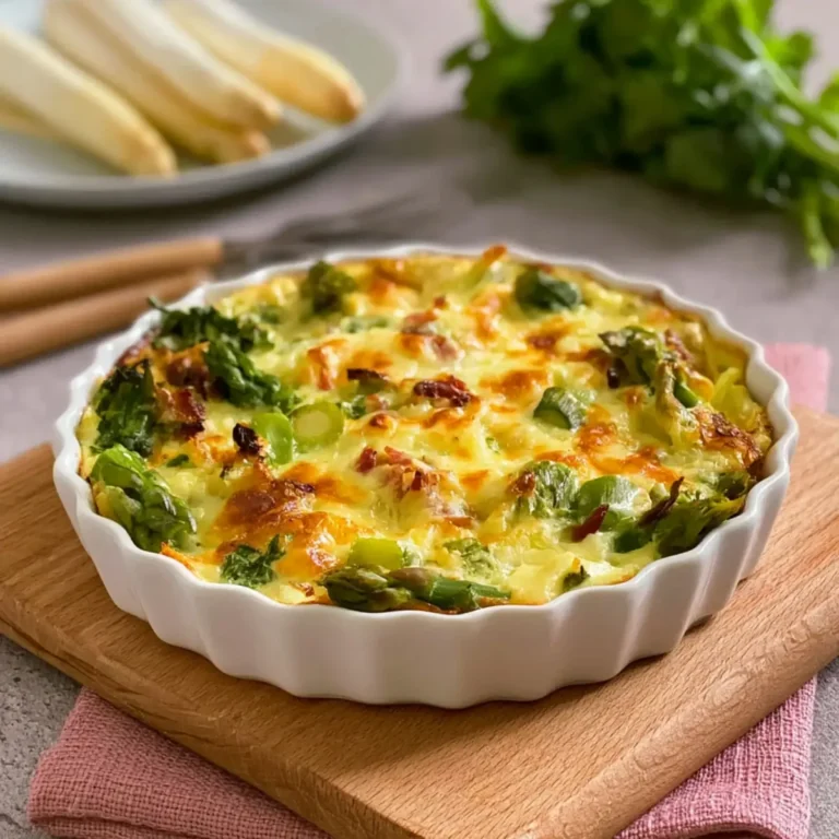 Spargelauflauf Low Carb