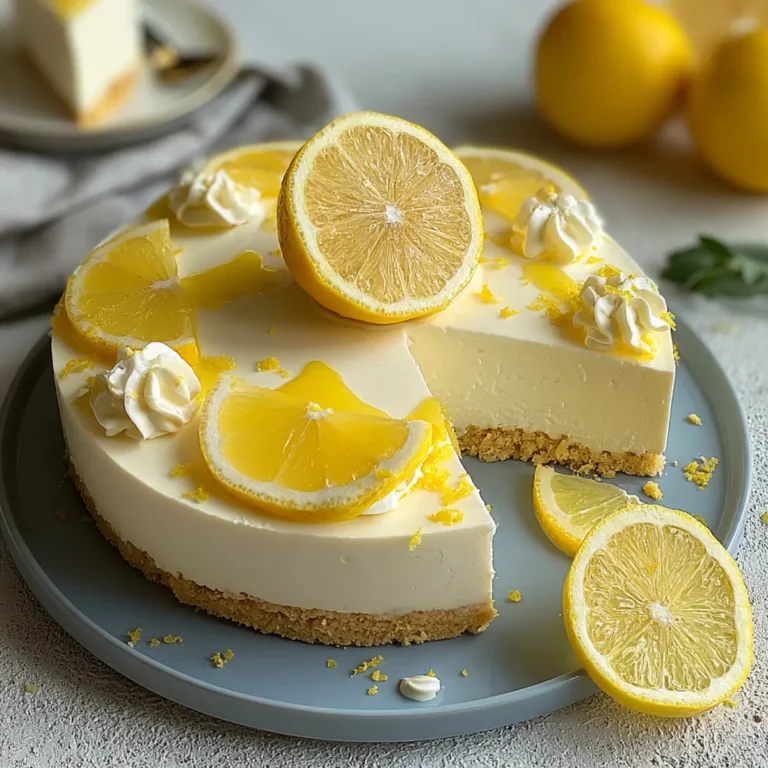 Zitronen Torte mit Joghurt