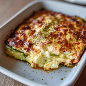 Zucchini Hüttenkäse Auflauf